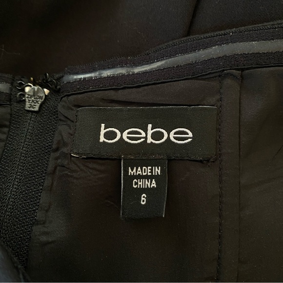 Y2K Bebe Black Strapless Bodycon Mini Dress 6 - Picture 6 of 6